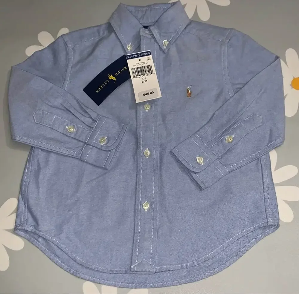 NWT! Ralph Lauren Toddler Boys' Oxford Shirt (2T)